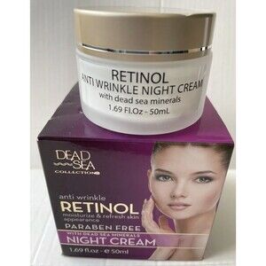 Dead Sea Minerals Retinol Anti Wrinkle Facial Night Cream 1.69 FL oz-50 ml